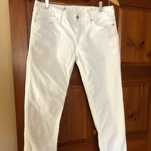 White Straight Leg Jeans